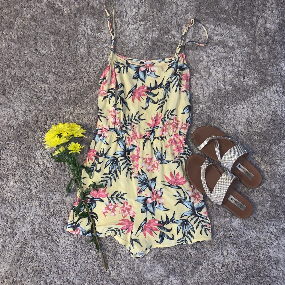 Yellow Floral H&M Romper